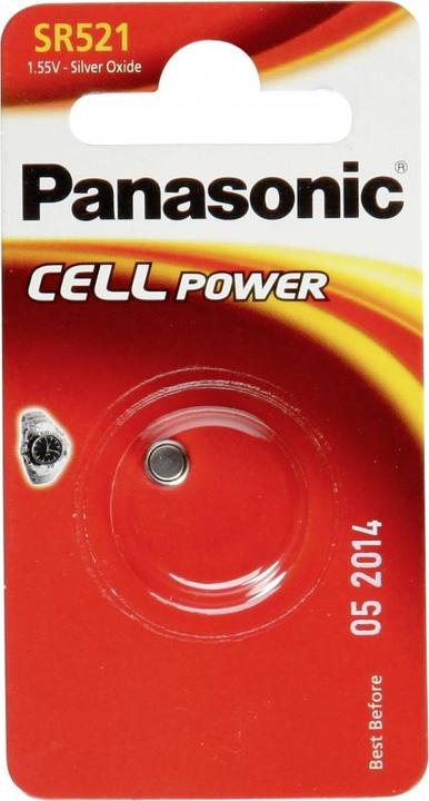 Image du produit Panasonic Oxyde d'argent SR521 (1 pcs, SR63, 17 mAh)