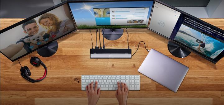 Image du produit j5Create Triple Display Dock (USB-C, USB-A, 12 Ports)