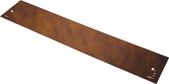 Actual product image Green Split Set of 10 lawn edging corten steel 70 cm long, 13.5 - 18.5 cm high, bed edging, bed edging - Met (70 cm)