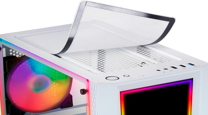 Actual product image Mars Gaming Boitier Moyen Tour ATX MC-ART RGB avec panneaux vitrés (Blanc) (mATX, Mini-ITX, ATX)
