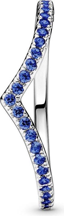 Produktbild Pandora Sparkling Wishbone Blue Ring (48, 925 Silber)