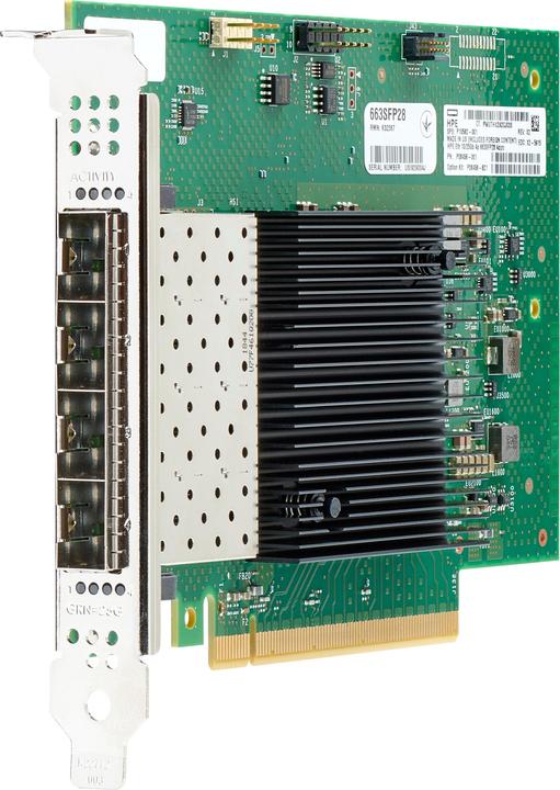 HPE E Intel Ethernet Adapter, E810-XXVDA4, 10/25Gb, 4-port, SFP28 (Mini PCI Express)