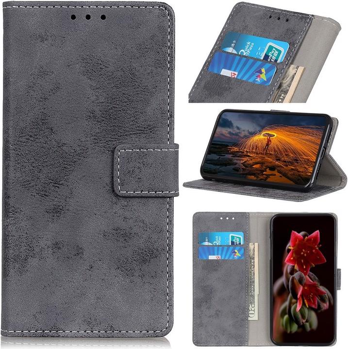 Immagine prodotto Cover-Discount Xiaomi Redmi Note 9 Pro - Custodia Vintage Suede Look Grey