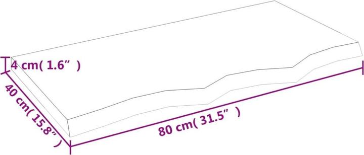 Actual product image VidaXL Emerald (80 x 4 x 40 cm)