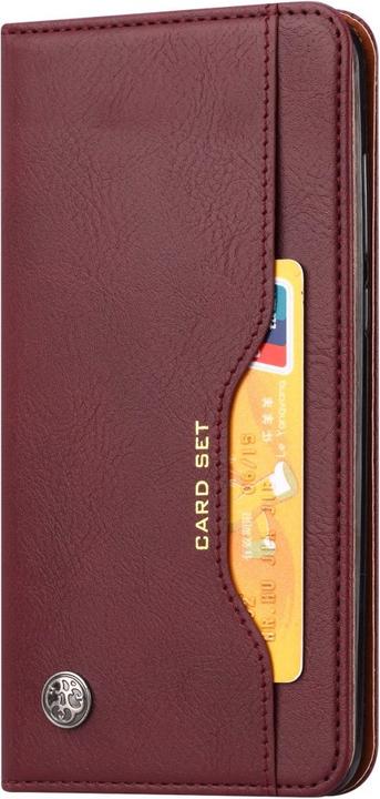 Actual product image Cover-Discount Galaxy A51 - Case Flip Case with many card slots wine red