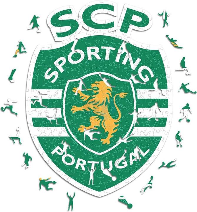 Produktbild Iconic Sporting CP - Logo - Holz Puzzle Grösse L (500 Teile) (500 Teile)