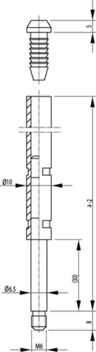 Immagine prodotto BKS Asta per cremonese 9006 con tappo scorrevole 885mm