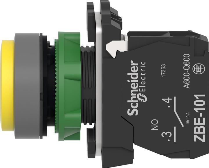 Produktbild Schneider Electric Drucktaster, kompl, tastend, gelb, mit XB5AP51C0