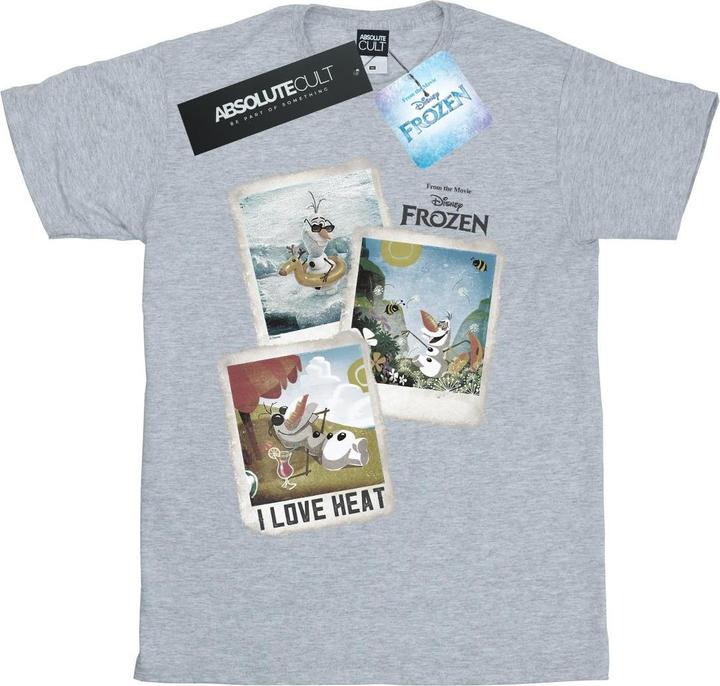 Actual product image Disney Frozen Girls Olaf Polaroid Cotton T-Shirt (152, 158)