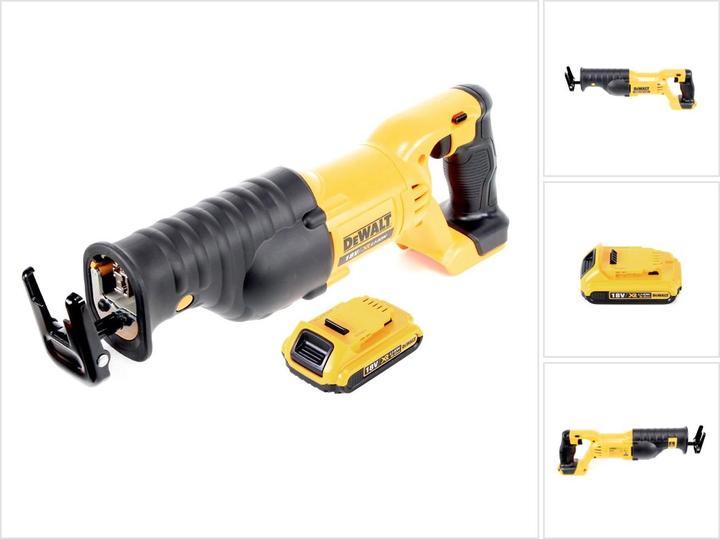 Produktbild DeWalt DCS 380 N Akku Säbelsäge Reciprosäge 18 V + 1x Akku 2,0 Ah - ohne Ladegerät