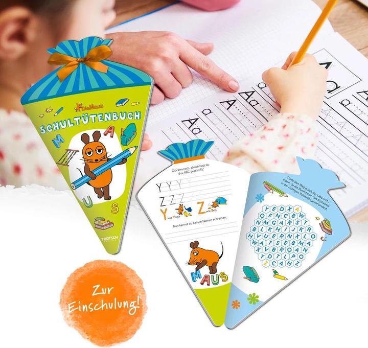 Produktbild Schultütenbuch Die Maus 16x26 cm 24 Seiten (14 cm, 1 x)