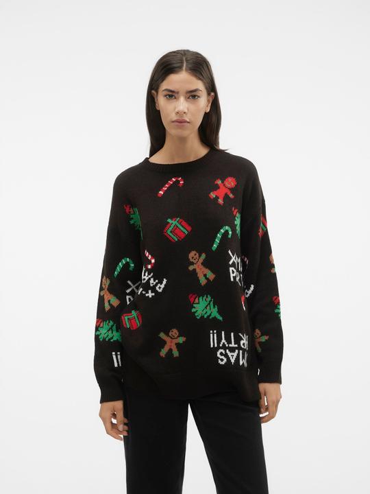 Produktbild Vero Moda VMXMASPARTY LS H/L O-NECK PULL. XMAS EXC Strickpullover (S)