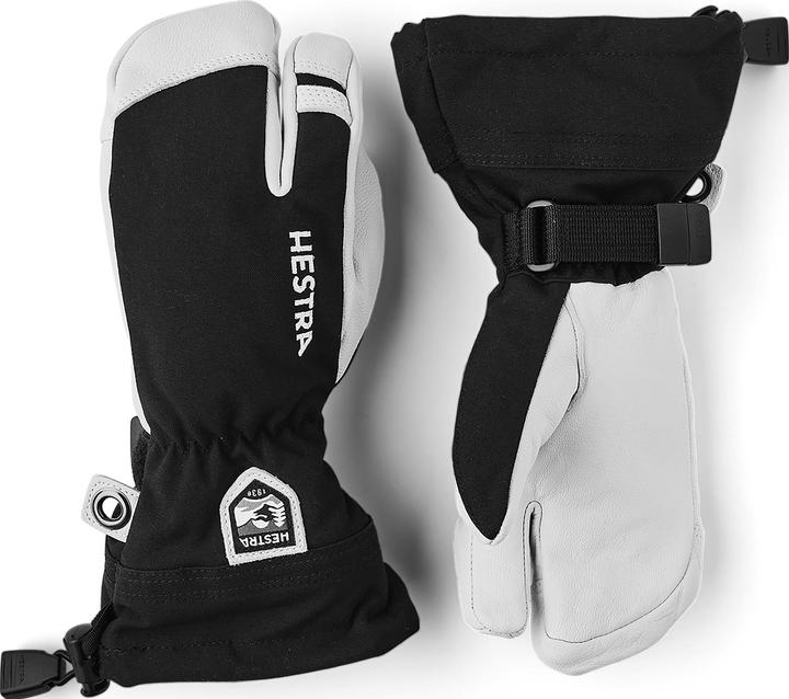 Actual product image Hestra Kid's Army Leather Heli Ski 3 Finger (5)