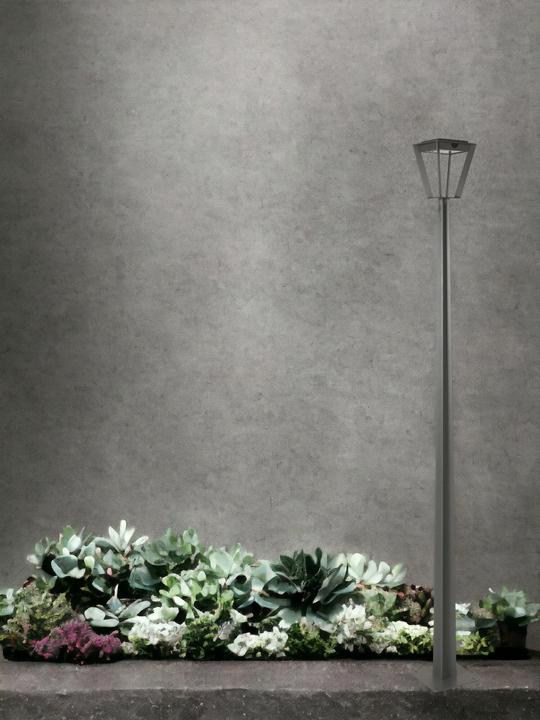 Actual product image Les Jardins Metro solar floor lamp Wireless 500 lumens (500 lm, IP55)