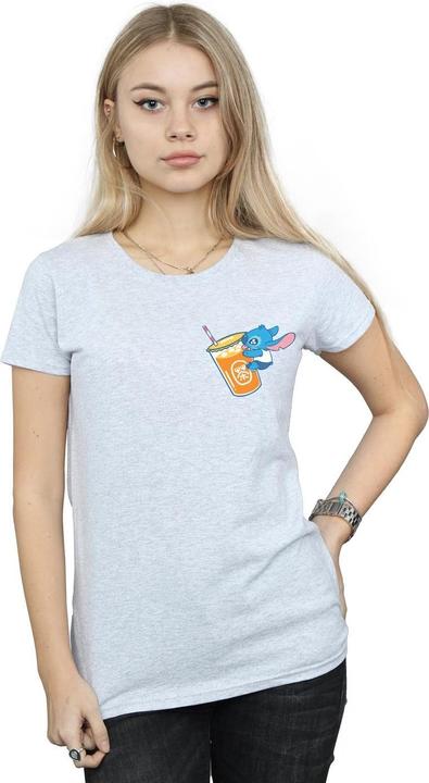 Actual product image Disney Womens/Ladies Lilo And Stitch Drink Cotton T-Shirt (S)