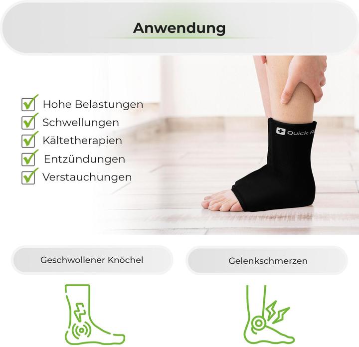 Produktbild Quick Aid Fussgelenk Kühlmanschette (L)