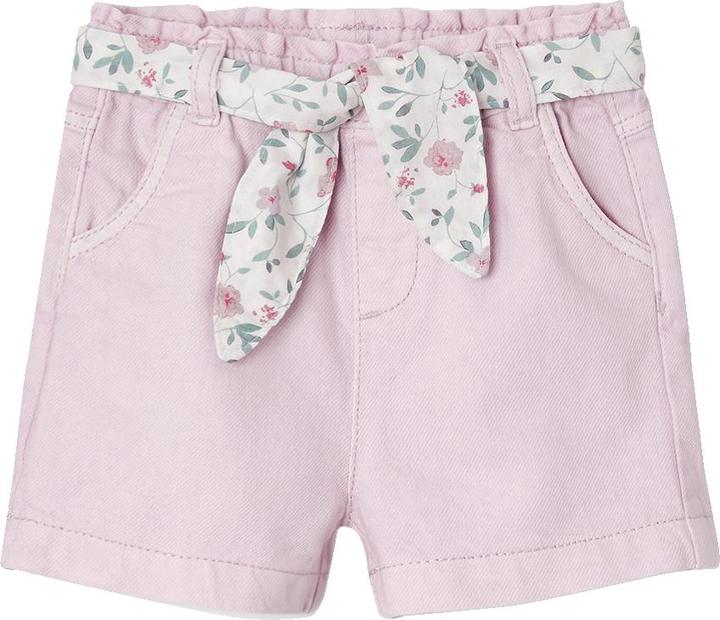 Vertbaudet Mädchen Baby Paperbag-Shorts mit Gürtel