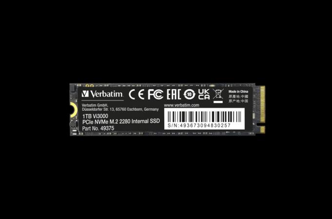 Produktbild Verbatim SSD Vi3000 Internal PCIe NVMe M.2 (1000 GB, M.2 2280)