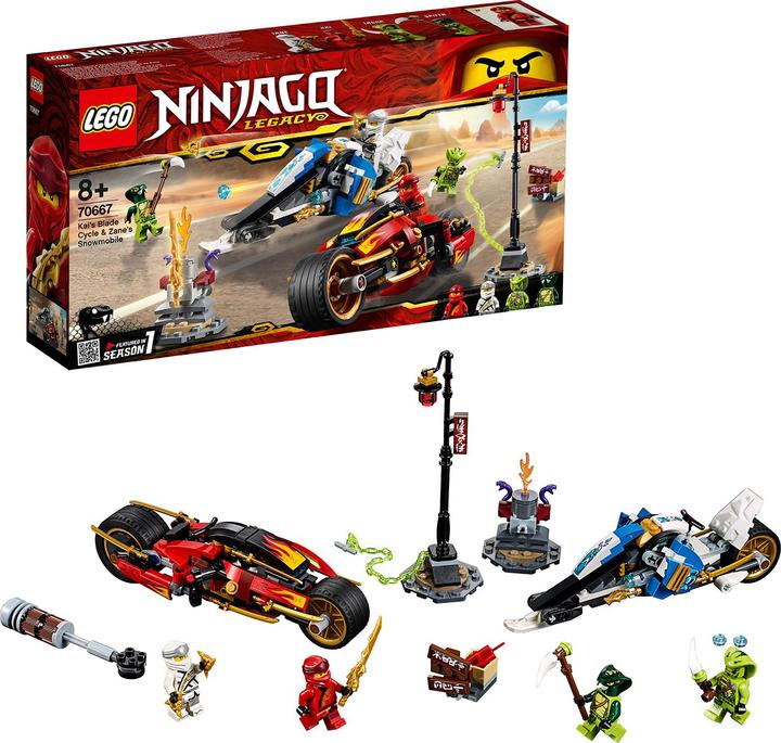Actual product image LEGO Zane's Fire Bike Snowmobile (70667, LEGO Ninjago)