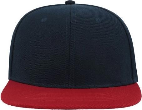 Produktbild Atlantis Snap Back flacher Schirm 6 Panel Kappe (One Size)