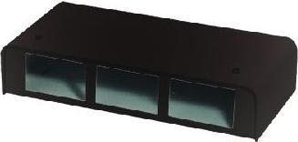 Produktbild Contrik Anschlussbox f. 3FLF, sw, Stahlblech, Ruecks.