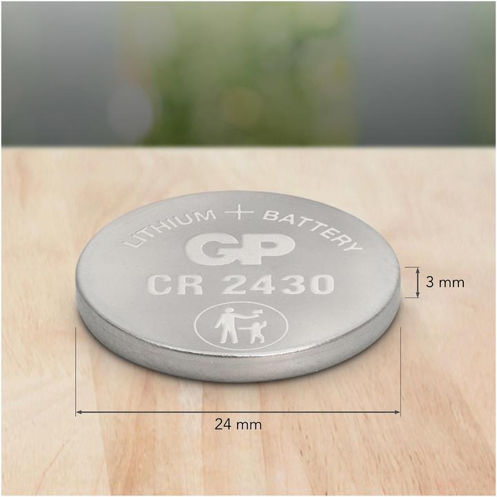 Actual product image GP Batteries Battery CR2430 - 5 pieces (5 pcs., CR2430, 300 mAh)