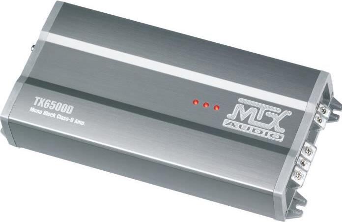 Immagine prodotto MTX Audio Amplificatore MTX TX6500D blocco 12V Mono Classe D 1 x 500 W RMS alluminio (Amplificatore)