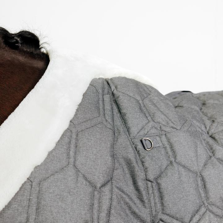 Image du produit Fouganza Couverture d'écurie Combo cheval/poney - 400 gris foncé (165 cm)