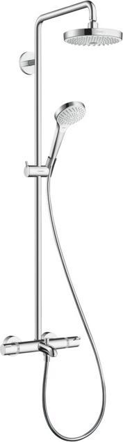 hansgrohe HG Showerpipe CROMA SELECT S 180 2jet DN 15, für Wanne weiss/chrom