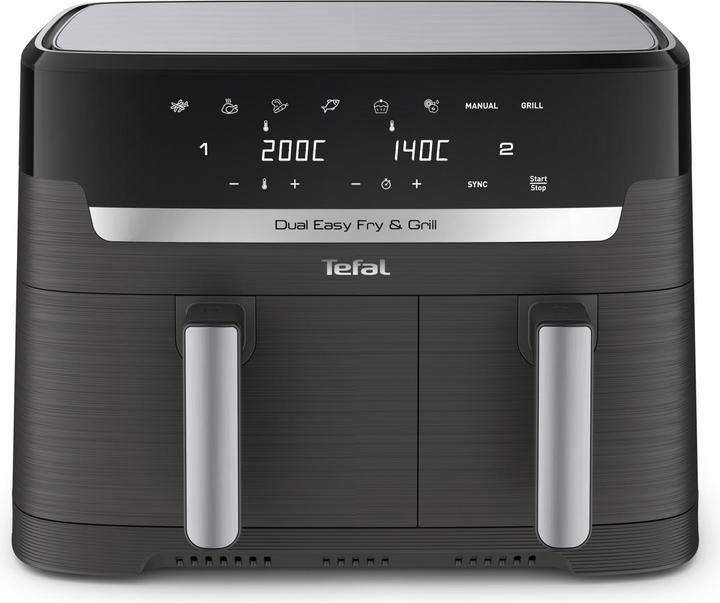 Actual product image Tefal Dual Easy Fry & Grill EY905B - Deep fryer - 2700W - 8,3L