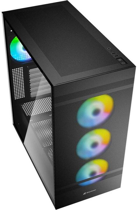 Actual product image Sharkoon Rebel C50 Black RGB ATX (mATX, Mini-ITX, ATX)