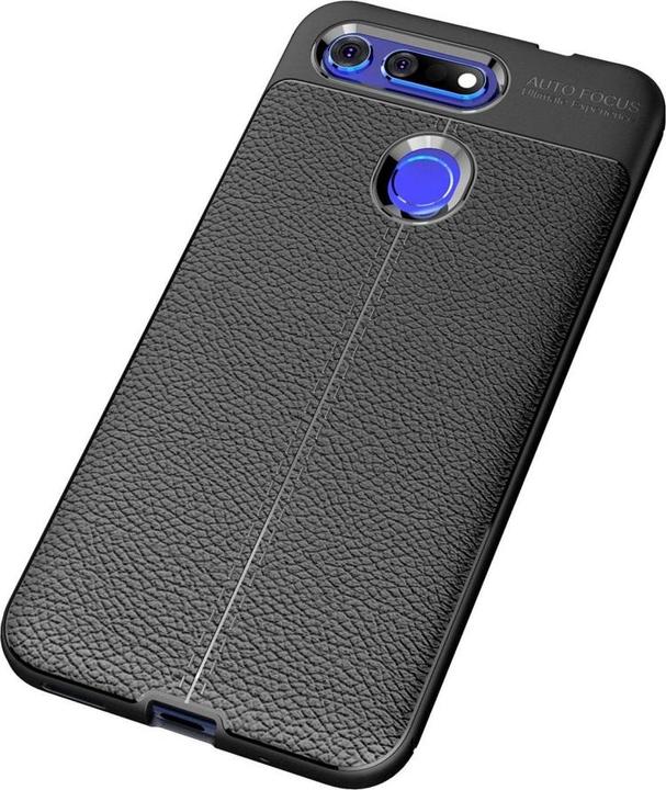 Actual product image Screenguard Honor View 20 Case Leather Design TPU Cover (Honor View 20)