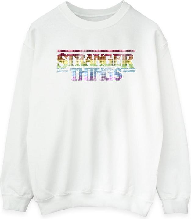 Netflix Stranger Things Rainbow Dot Logo Sweatshirt (XL)