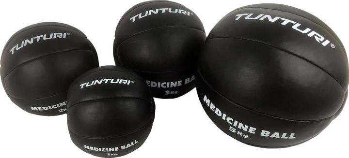 Image du produit Tunturi Medizin Ball Schwarz (5 kg, 250 mm)