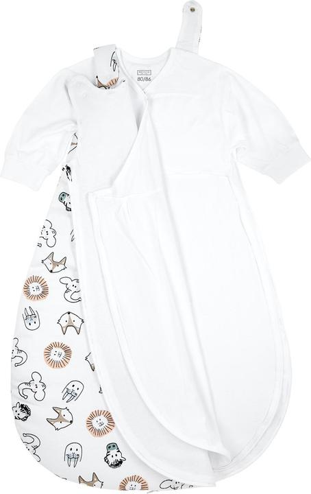 Actual product image Meyco Sleeping bag jersey 2-piece 50/56 Animal (56 cm)