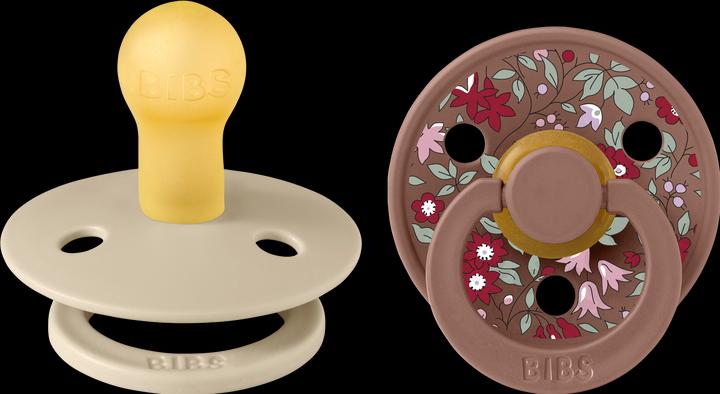 Immagine prodotto Bibs Colore x Liberty Nuggi 2 PACK Lattice Camomilla prato rotondo 6-12m Miscela di legno (2 x, 6 - 12 M.)