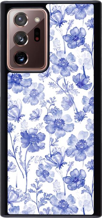 Actual product image PhoneLook Cover Spring 23 watercolor blue flowers (Samsung Galaxy Note 20 Ultra)