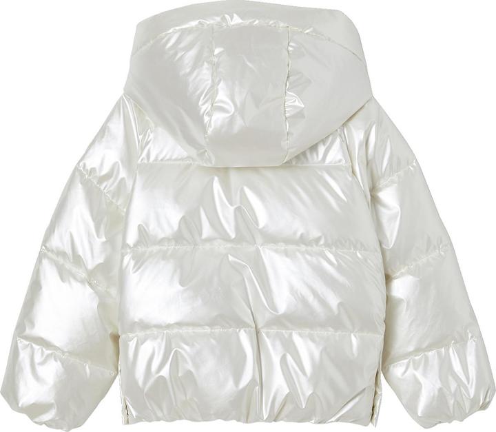 Vertbaudet Mädchen Kapuzen-Steppjacke in Perlmutt-Optik, Wattierung Recycling-Polyester (86)