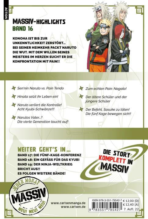 Produktbild NARUTO Massiv 16 (Deutsch, Masashi Kishimoto, 2018)