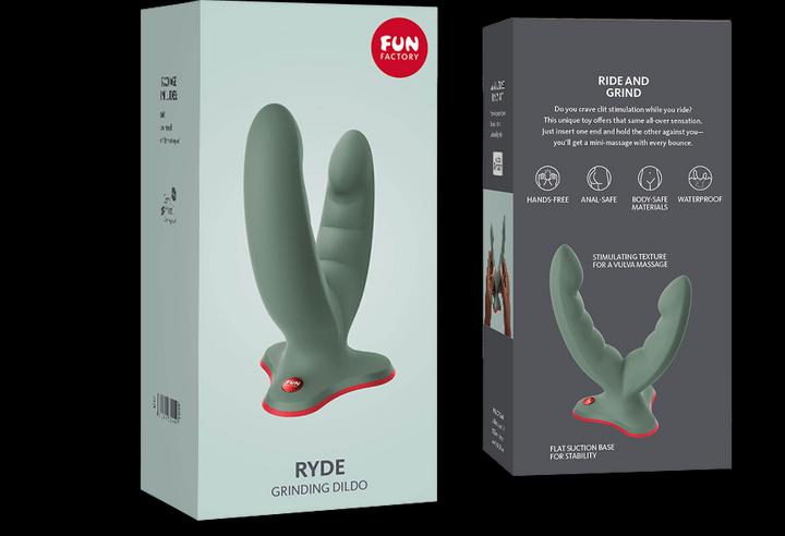 Produktbild Fun Factory - Ryde Double Dildo & Massager Green