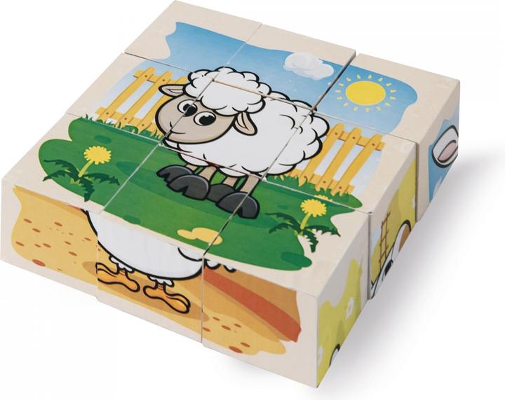 Produktbild Eichhorn Houten Blokpuzzel Boerderij (9 Teile)