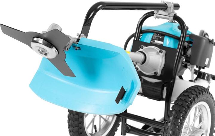Produktbild Hillvert Benzin Motorsense + Freischneider schiebbar Rasentrimmer 1.63k W 51.7 cm³ (Metallschneideblatt)