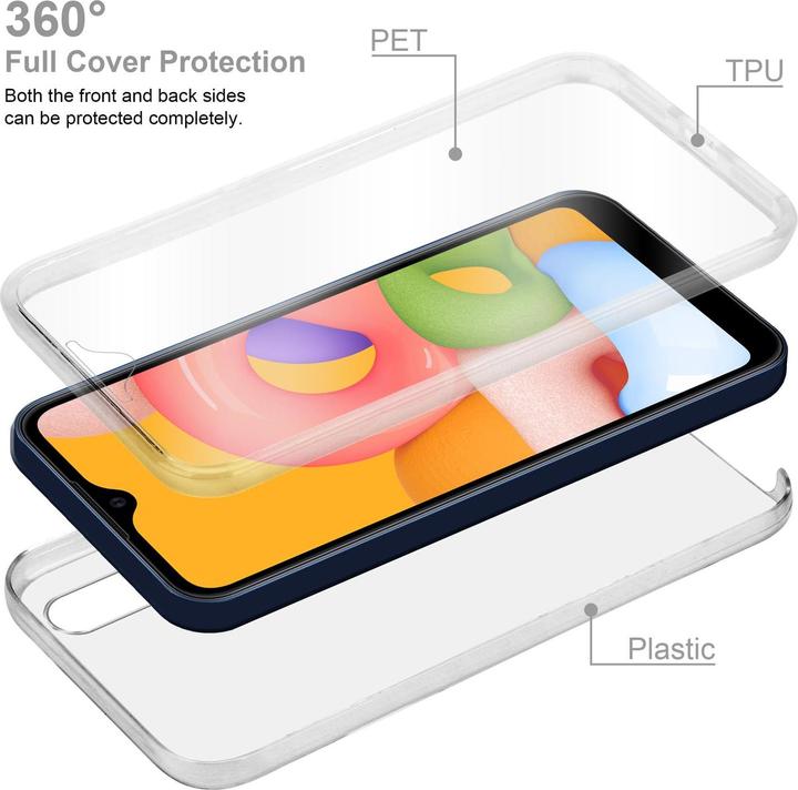 Productafbeelding Cadorabo TPU 360 graden hoesje (Samsung Galaxy A01)