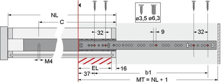 Actual product image Hettich Ka 270
