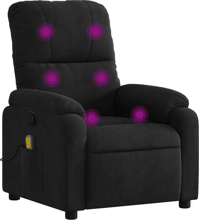 Produktbild VidaXL Massagesessel Schwarz Mikrofasergewebe,Farbe