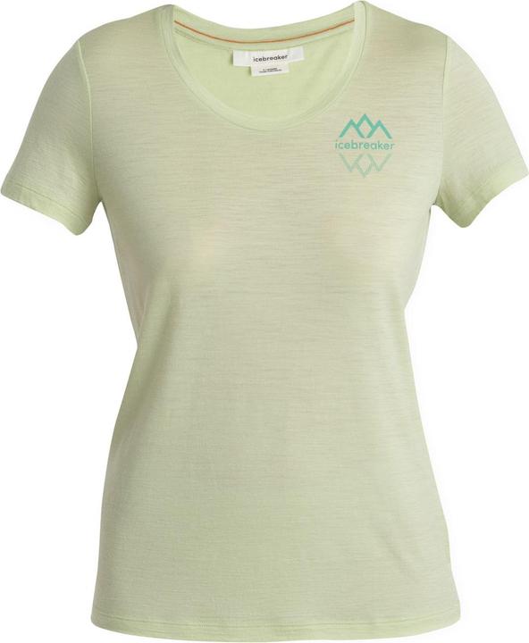 Icebreaker Women Merino 150 Tech Lite III SS Scoop Tee Logo Reflections