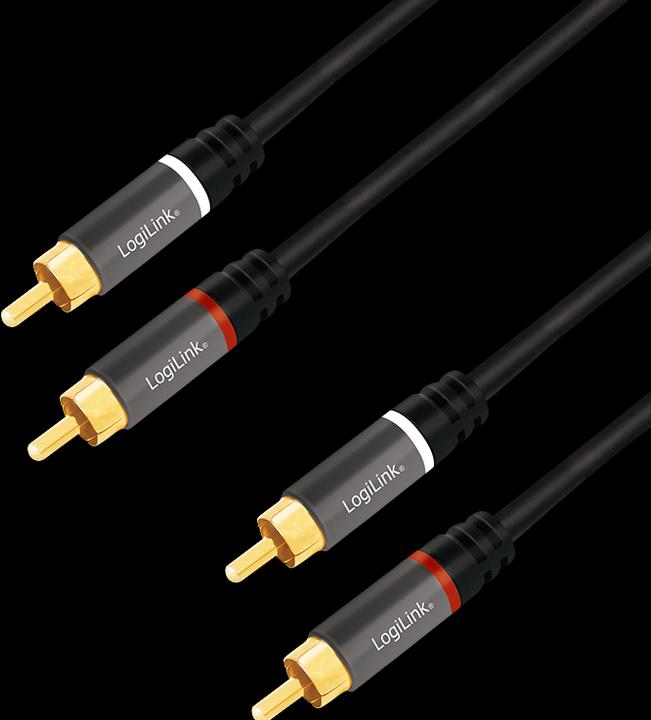 Produktbild LogiLink 2xCinch – 2xCinch (1 m, 3.5mm Klinke (AUX))