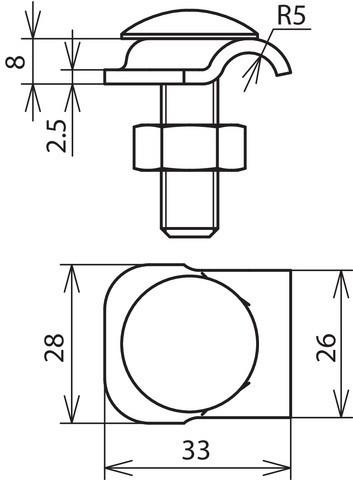 Image du produit Dehn Support de fixation Rd 6-10mm St/tZn avec 390150