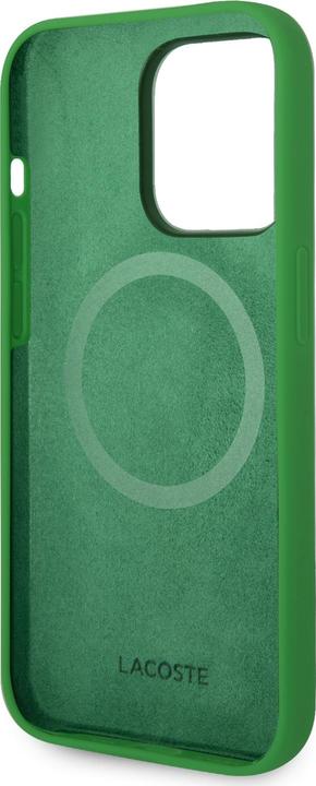 Actual product image Lacoste LCHMP15XSLON iPhone 15 Pro Max 6.7" zielony/green hardcase Silicone MagSafe (Apple iPhone 15 Pro Max)