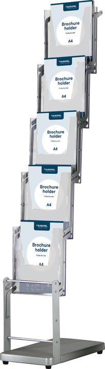 Actual product image Europel Leaflet holder with base plate, 5 x DIN A4, foldable (A4)